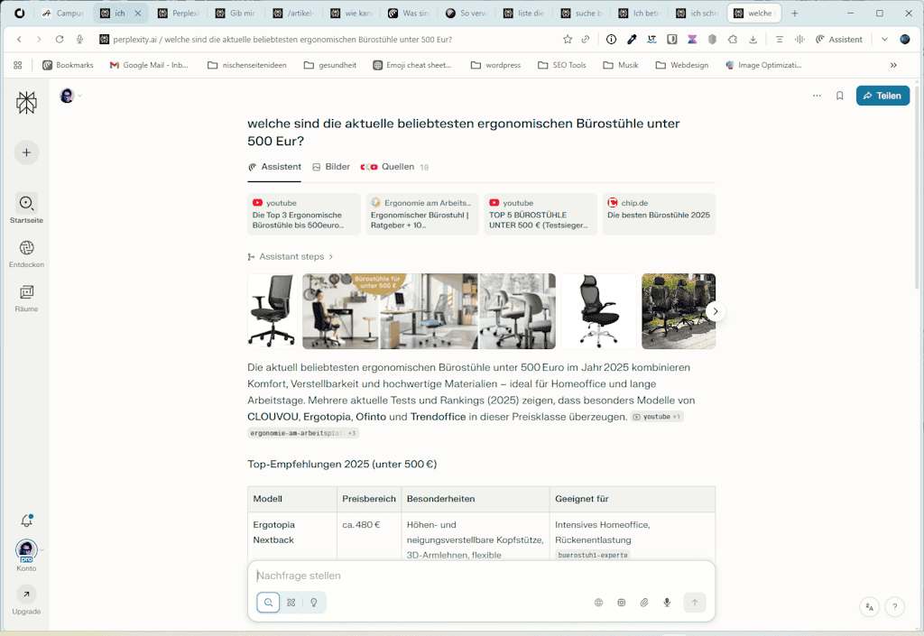 Comet Browser in Action