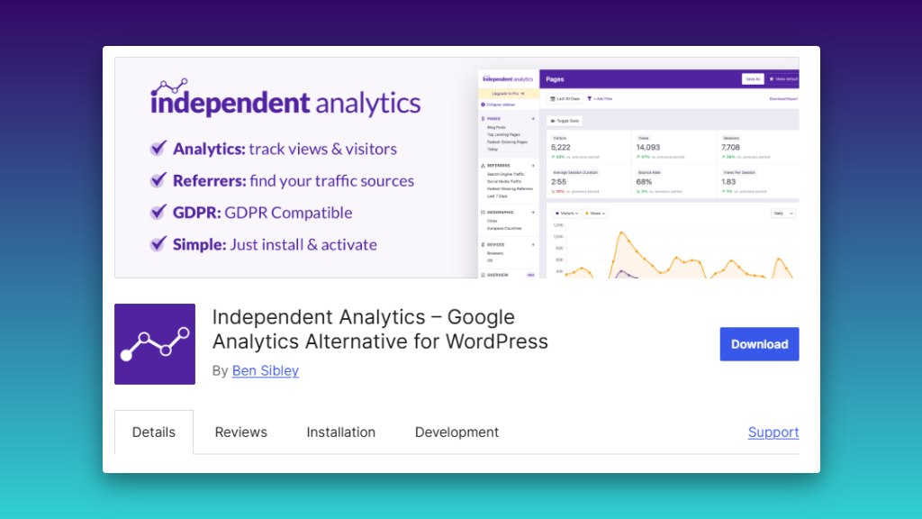 Independent Analytics Plugin für WordPress im Test