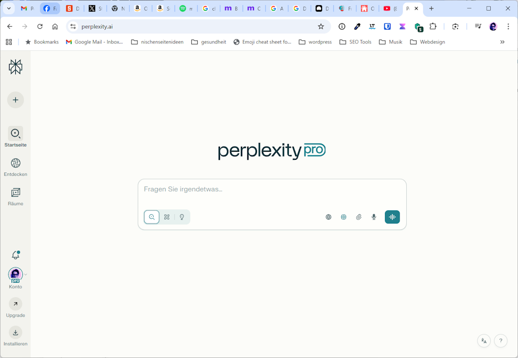 Perplexity Homepage